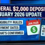 Federal $2,000 Deposit January 2026